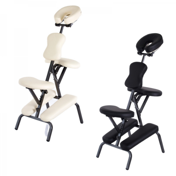 Silla multifuncional plegable de masaje Kinefis Relax (colores crema y negro)